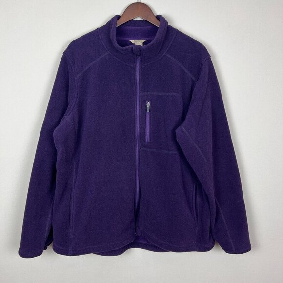 Duluth Trading Co Two Harbor Fleece Polartec Jacket Womens 2XL‎ Purple Full Zip - Picture 1 of 11